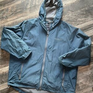 American Eagle Outfitters Men's Teal Windbreaker